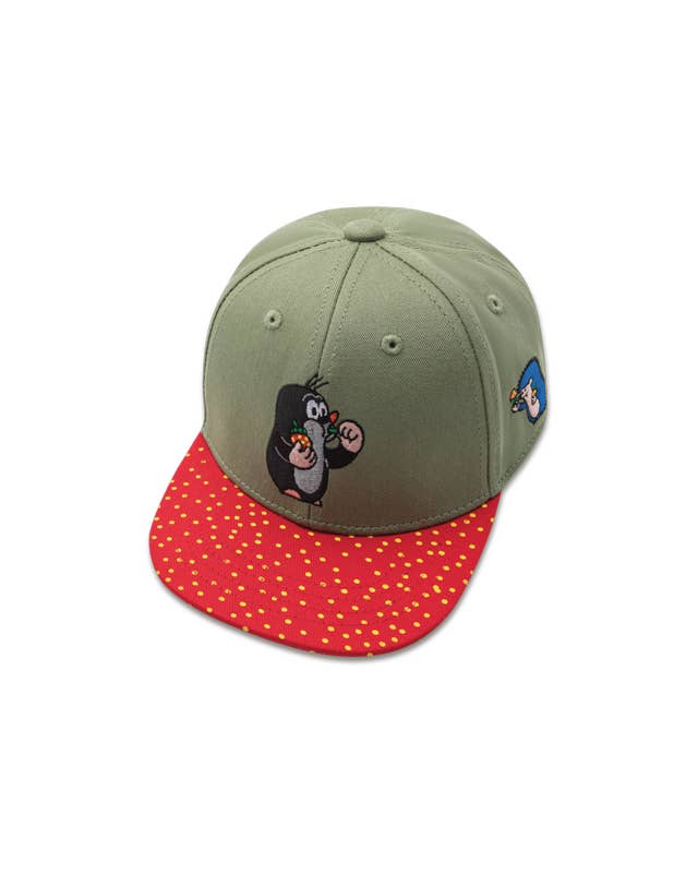koaa - Wholesale Baseball Cap - Kids - koaa — The little mole “strawberry” — Snapback green/red