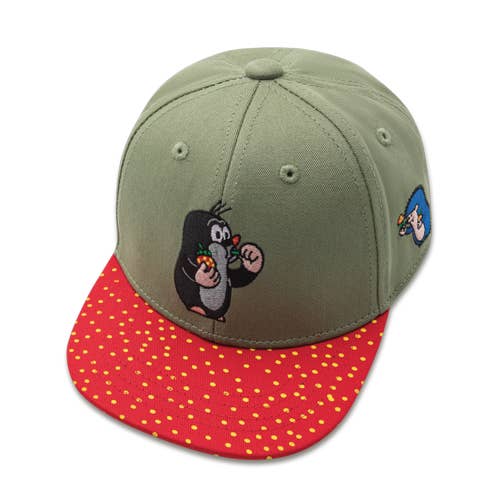 koaa - Wholesale Baseball Cap - Kids - koaa — The little mole “strawberry” — Snapback green/red0