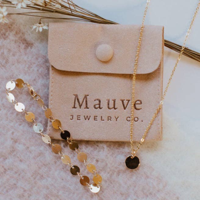 Mauve Jewelry Co. - Vendita all'ingrosso Bracciali a catena e a maglie - Bracciale Chloe Gold Filled Coin6