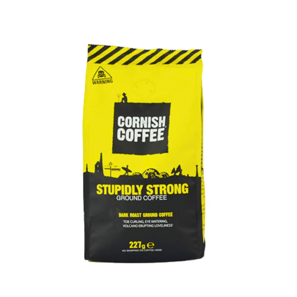 Cornish Tea and Cornish Coffee - Wholesale Coffee beans - 6x 227g Cornish Coffee Stupidly Strong