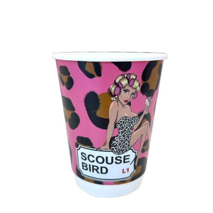 Scouse Bird Disposable Hot Drink Leopard Print Cup - Pack Of 5 and other Purchase Wholesale coffee takeaway cups. Free Returns & Net 60 Terms on Faire trending on Faire.