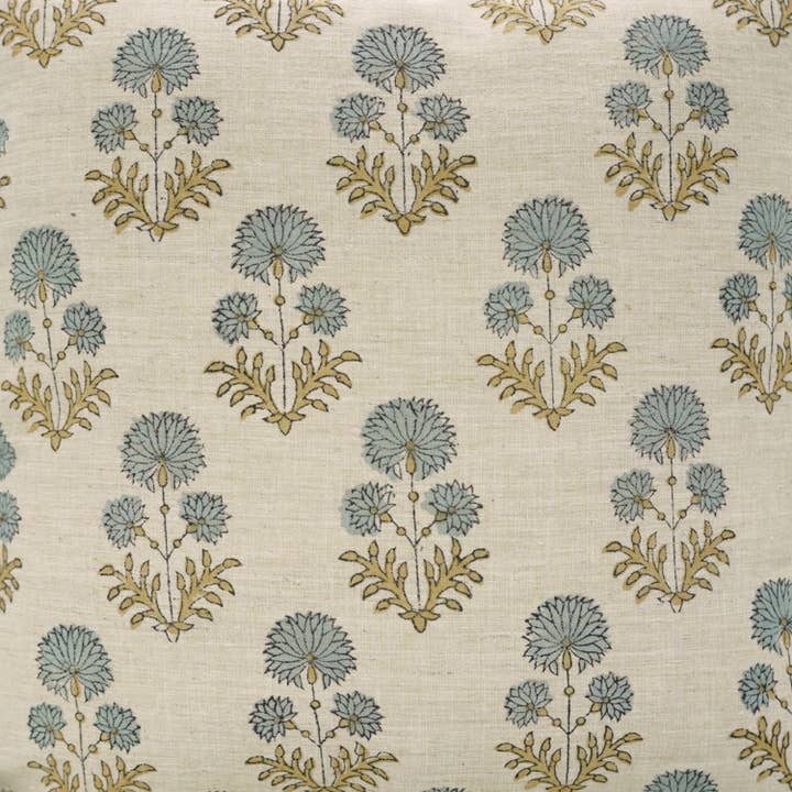 Fabdivine - Wholesale Throw Pillow Cover - Boho Decor Block Print Linen Blend Pillow Cover - Rishi4