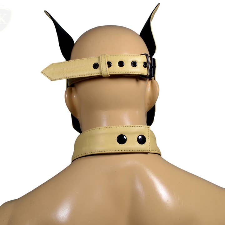 Meninleather – Engroshandel Kæledyrskostume – Kat/hund – Ægte kohud Hvalpehundemaskehætte Kostume Reenactment Gear Hvalp- eller kæledyrsmaske Håndlavet4