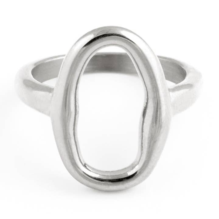 Bague Dolce Vita en acier inoxydable pour la vente par Twenty Compass