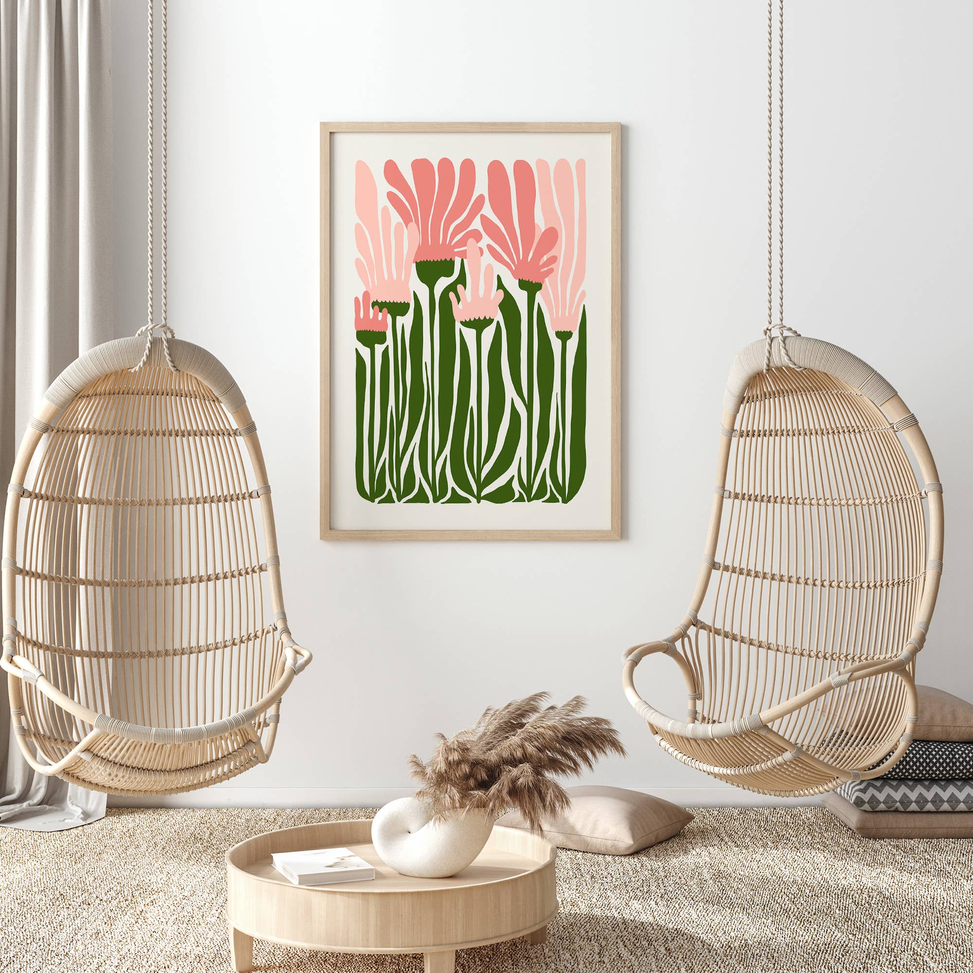 Sugar & Canvas – wholesale Art print – Flower Market Colorful Abstract Botanical Flowers Art FM1008