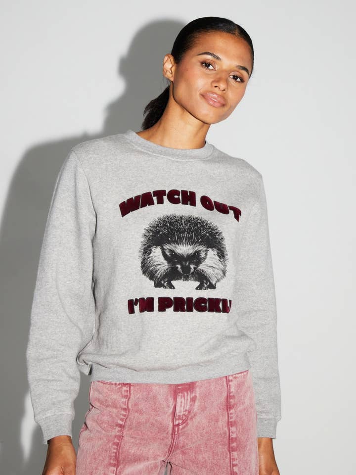 Eddie Herisson Prickly sweatshirt made in Portugal for wholesale by IMPREVU