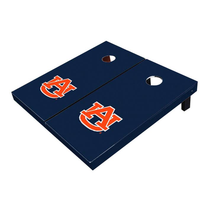 Auburn Tigers Navy Matching Solid All-Weather Cornhole Set for wholesale by Skip's Garage