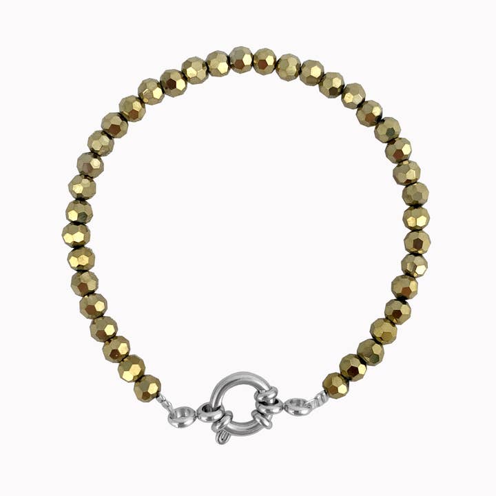 Pulsera de oro metalizado para venta al por mayor de Don' aparte