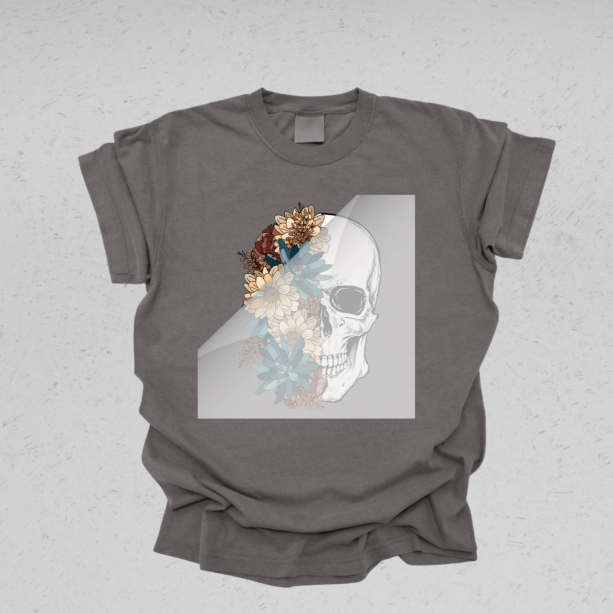 DTF Office - Wholesale Sublimation Transfer - Bloom Skull DTF Transfer2