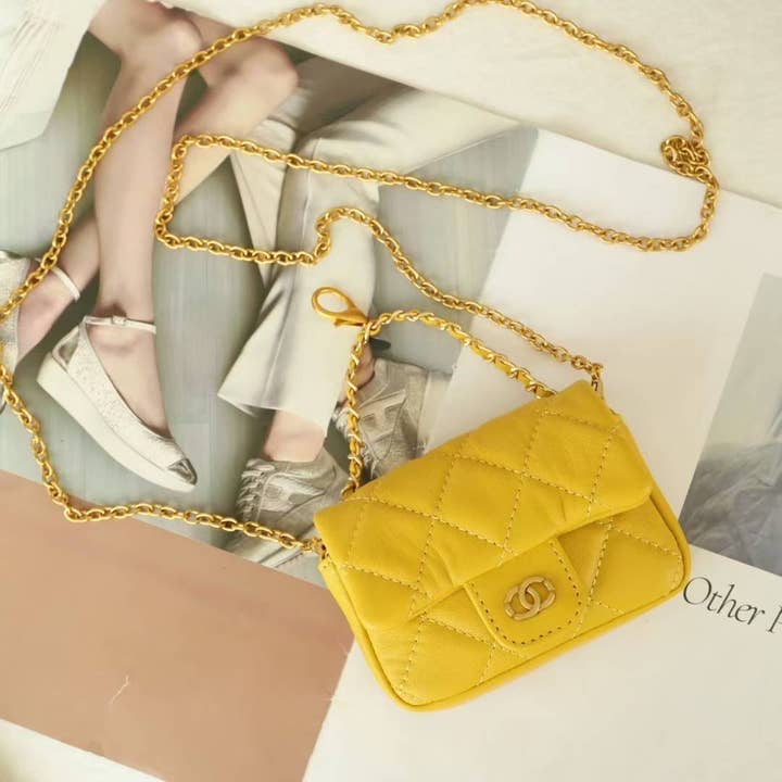 Pretty Persuasions - Wholesale Crossbody Bag - Women's - PL25034 Quilting Stitch Leather Mini Crossbody Purse Charm11