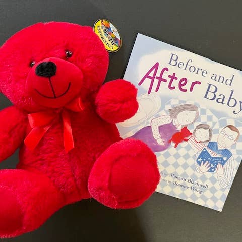 Ensemble livre et ours "Avant et Après Bébé" pour la vente par Rosebank Books