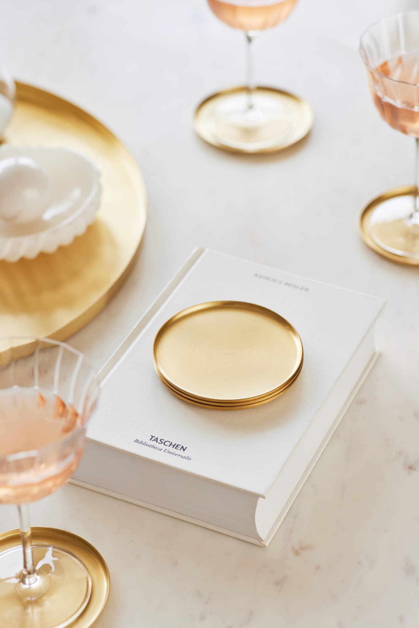 Fleck – Großhandel Untersetzer – Erbstück Messing Runde Untersetzer, 4er-Set2