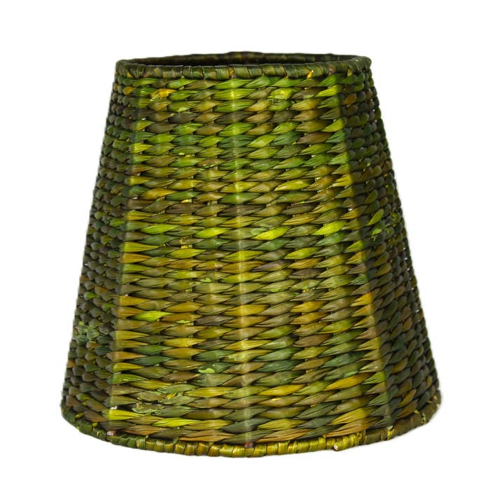 Small Seagrass Shade Cover (Empire in Bancha Green) for wholesale by Maison Maison Design