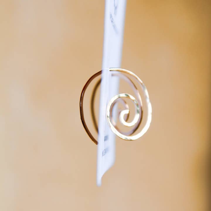 Dazed and Topazed - Wholesale Hoop Earrings - Spiral Hoop Earrings3
