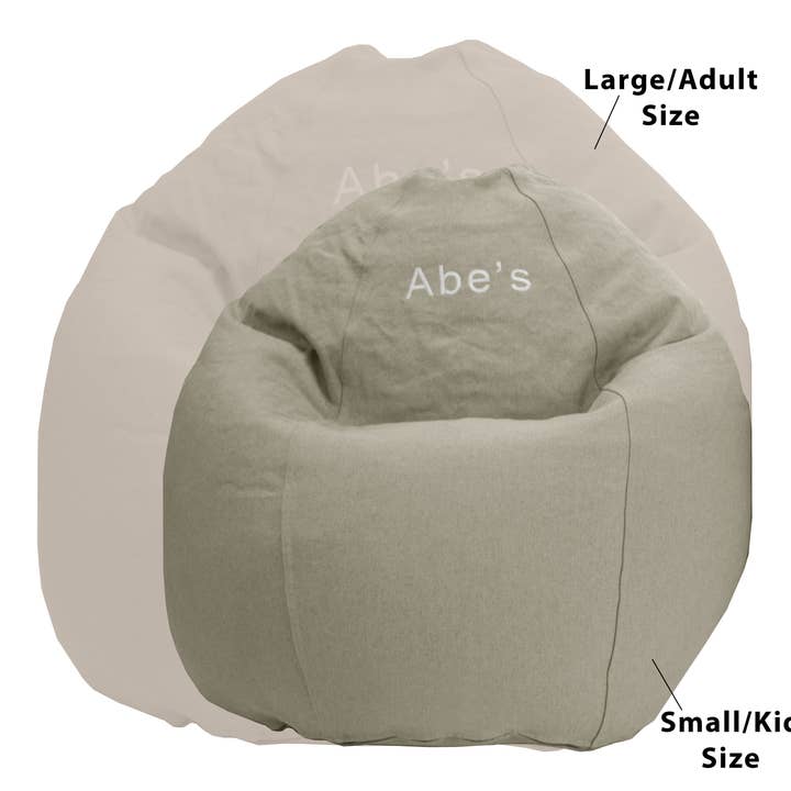 Bean Products - Wholesale Chair - Hemp Bean Bag Chair Lounger - Adult size Comfy Bean