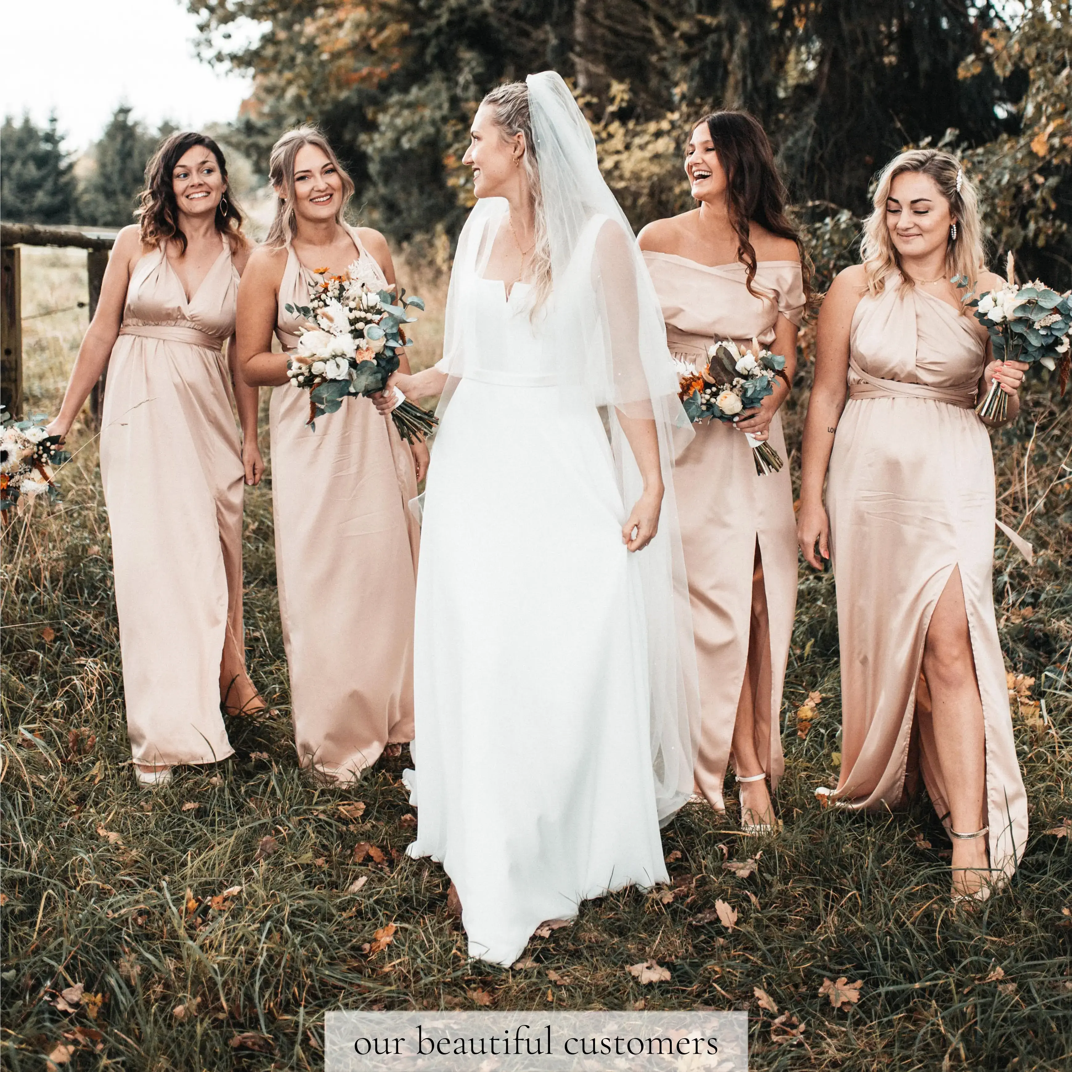 IDENTITY LINGERIE – wholesale Klänning - Dam – Silke brudtärna klänning Infinity Guest Satinklänningar Multiway1