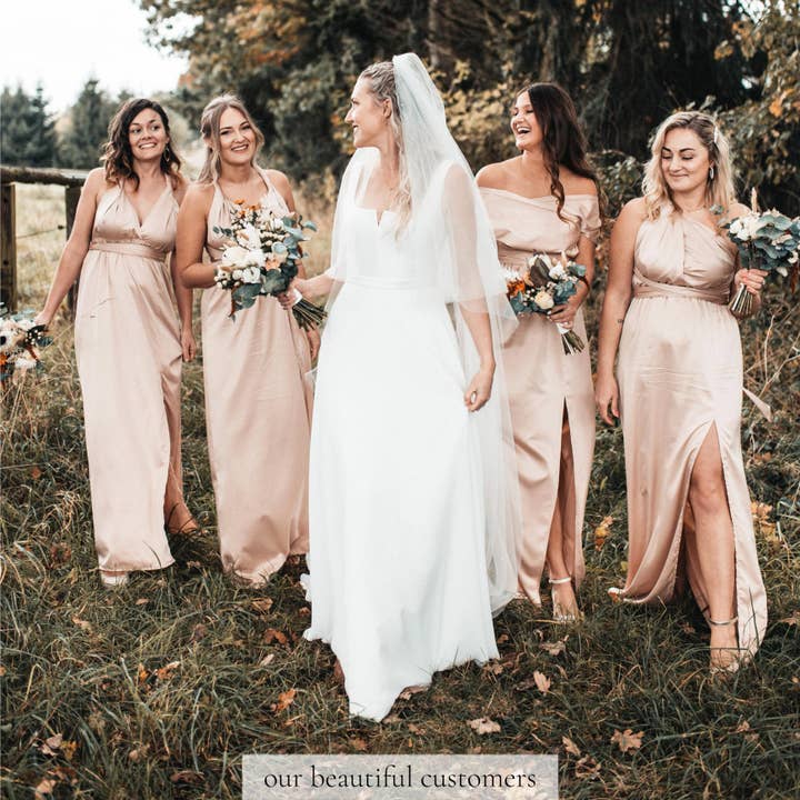 IDENTITY LINGERIE – wholesale Klänning - Dam – Silke brudtärna klänning Infinity Guest Satinklänningar Multiway1