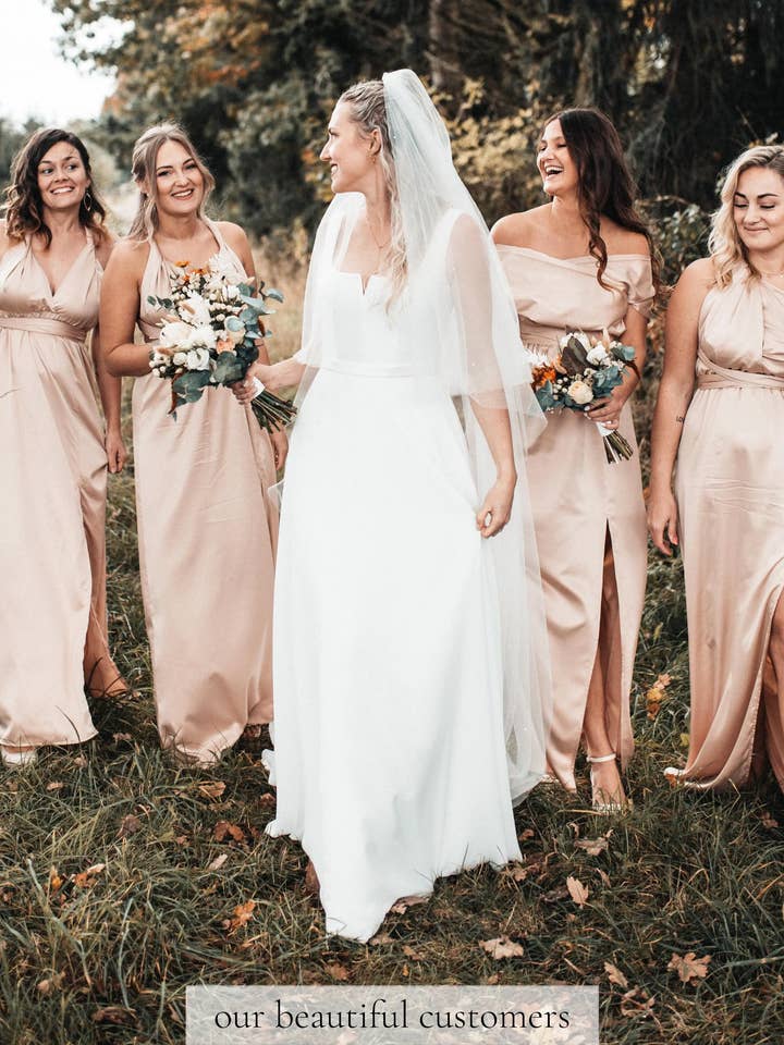 Silk Bridesmaid Dress Satin Multiway Infinity Dresses Guest for wholesale by IDENTITY LINGERIE