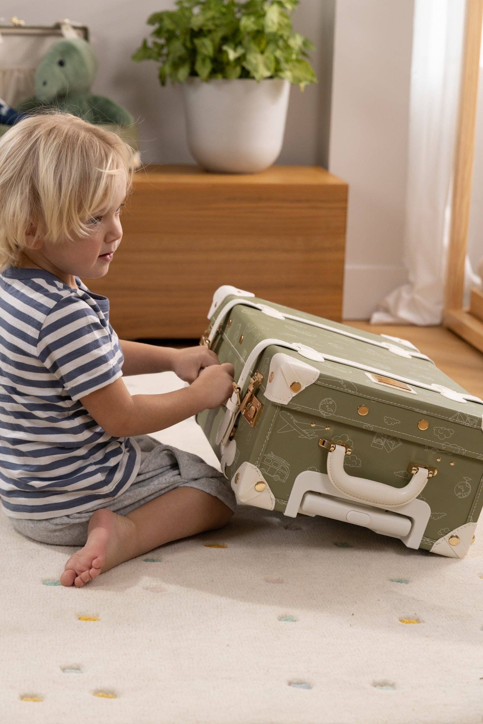 Coco Village – Bagagem - Crianças por atacado – Mala de Cabine em Pele Vegan - Viagem3