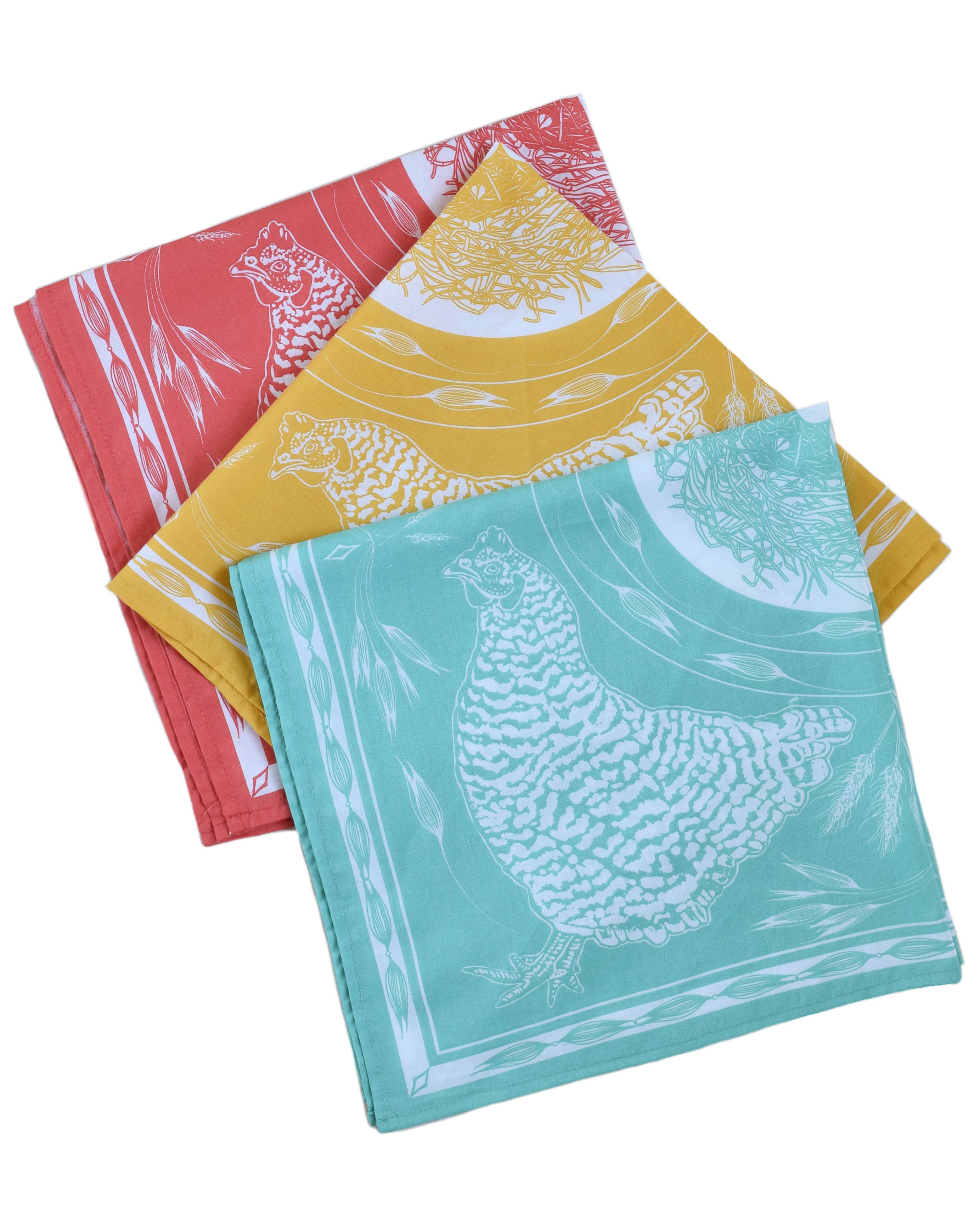 Hearth and Harrow – wholesale Bandana - Unisex – Kycklingbandana - 100% bomull - nautiskt tryck - Hanky Ascot6