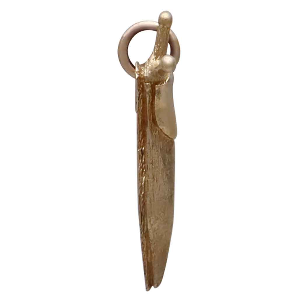 Plazko - Wholesale Individual Charm/Pendant - Bronze Banana Slug Charm 12x23mm - 1Pc3