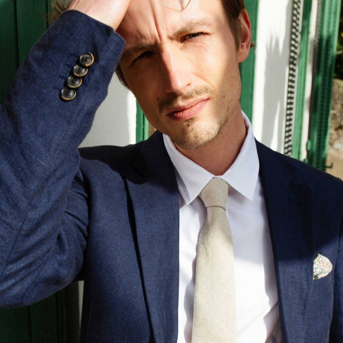 Le Colonel - Wholesale Necktie - Men's - String Linen Tie1