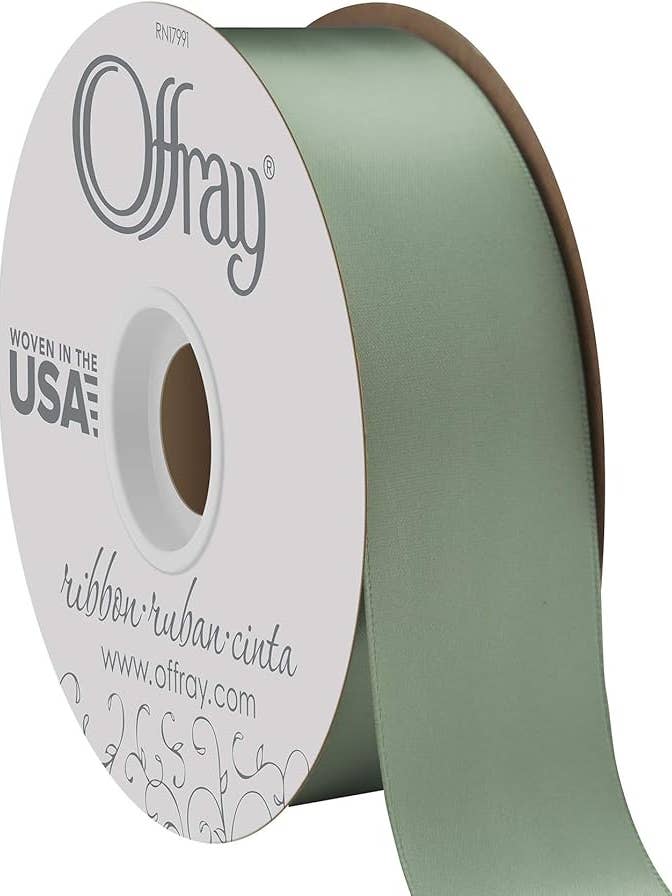 Double-Face Satin Dark Shale 1-1/2" x 50 Yards for wholesale by Berwick Offray Ribbon