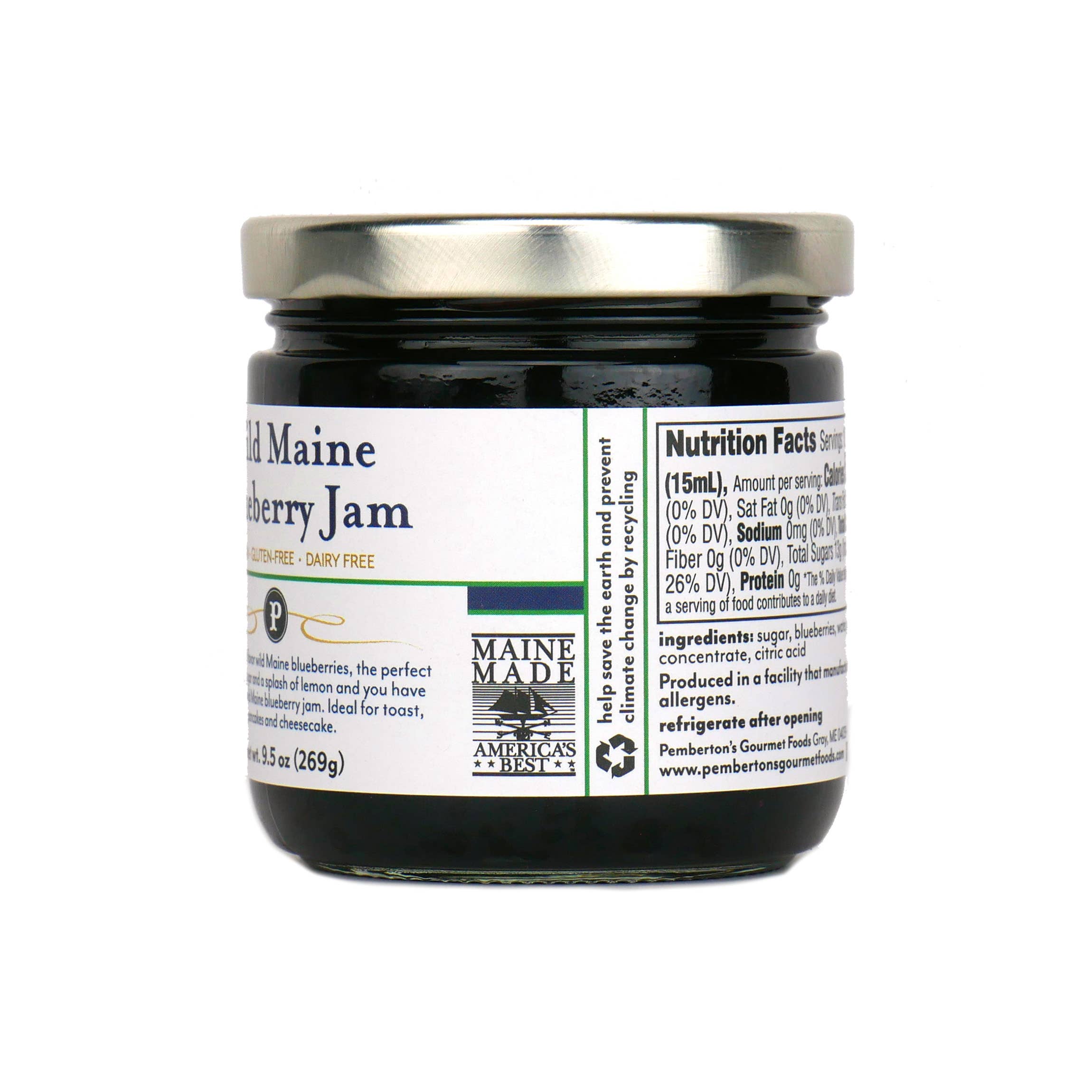 Pemberton's Gourmet Foods - Wholesale Jam/Jelly - Pemberton's Wild Maine Blueberry Jam1