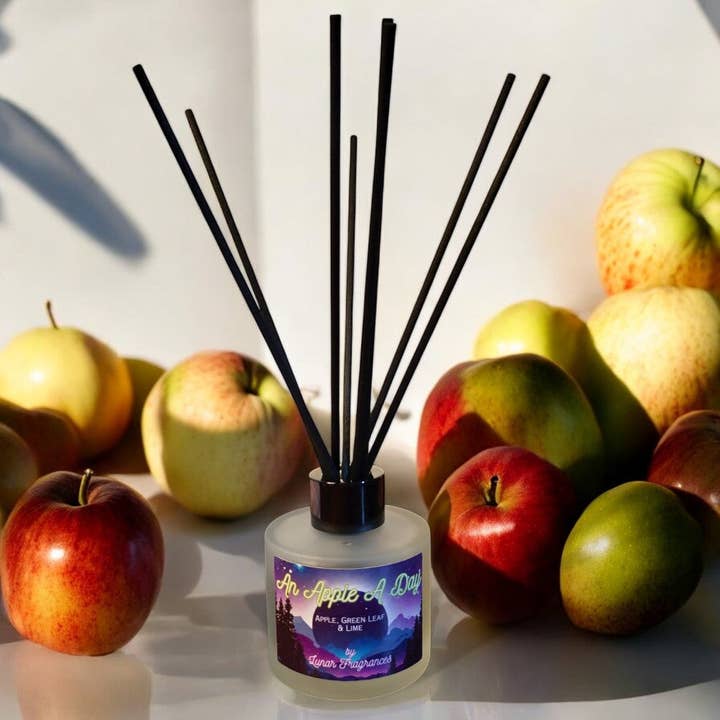 An Apple A Day Reed Diffuser for wholesale by Lunar Fragrances