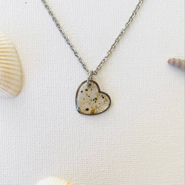 Custom Sand Heart Necklace | Beach Sand for wholesale by Sandy Beaches Shop