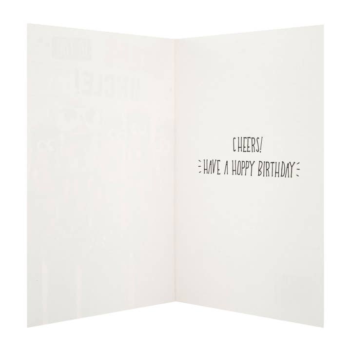 Hallmark – wholesale Birthday card – Birthday Card for Uncle - Beer Bottle Characters Design1