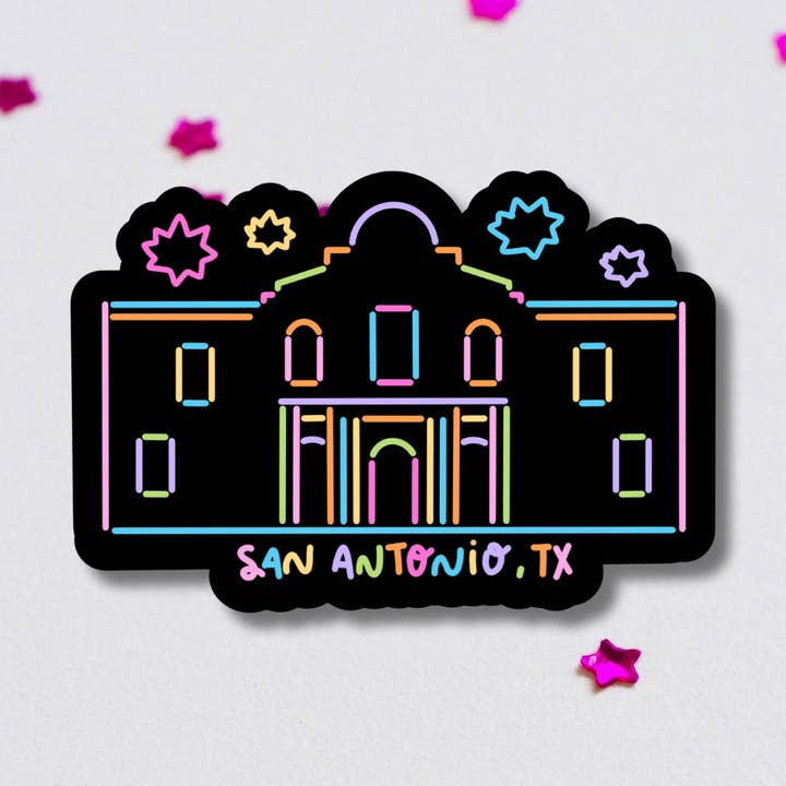 Get Stoked - Wholesale Sticker - San Antonio Alamo Vinyl Sticker0