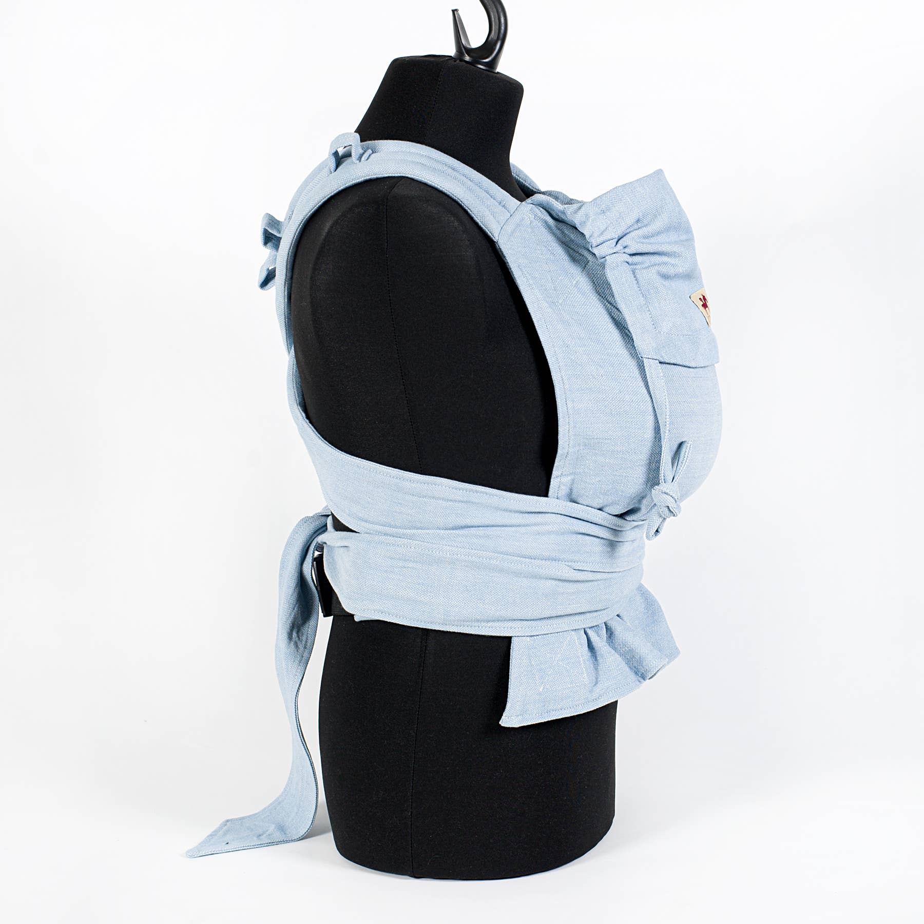 Girasol - Wholesale Baby Wrap/Sling - MySol Aqua baby carrier, fair, sustainable, recycled cotton4