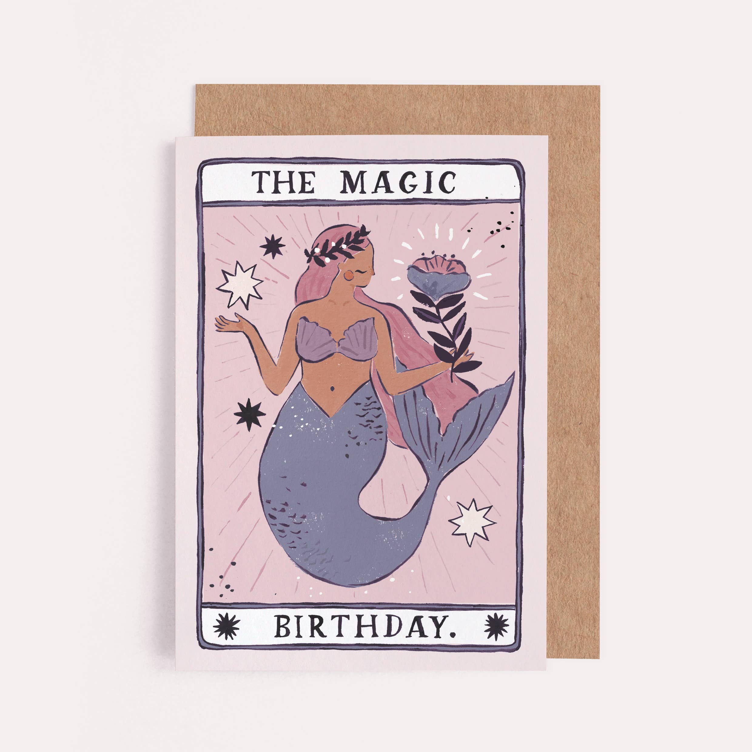 Sister Paper Co. – wholesale Birthday card – Mermaid Magic Birthday Card | Tarot Card | Mermaid Cards1
