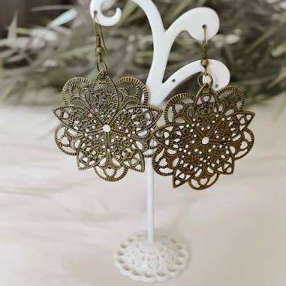 NATURE ET LIN - Wholesale Dangle Earrings - FILIGRANE - pendant earrings made in France3