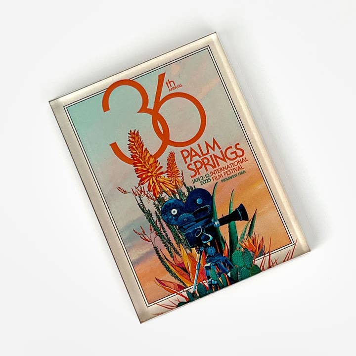 Imán acrílico del Festival de Cine de Palm Springs 2025 para venta al por mayor de Destination PSP