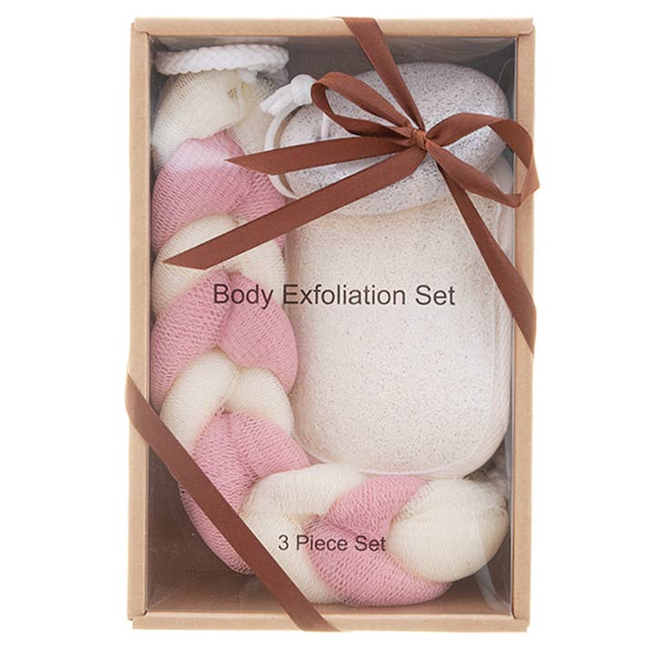 3 PC BODY EXFOLIATION SET, JCBA 2043 for wholesale by JOIA ACCESSORIES