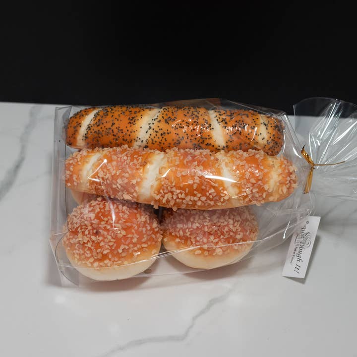 Just Dough It! Fake Foods - Wholesale Decorative tabletop object - Fake Bread Rolls and Breadsticks (Set of 6)1