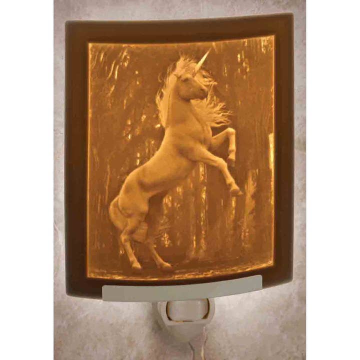 The Porcelain Garden Inc. - Wholesale Night Light - Unicorn Porcelain Lithophane Night Light