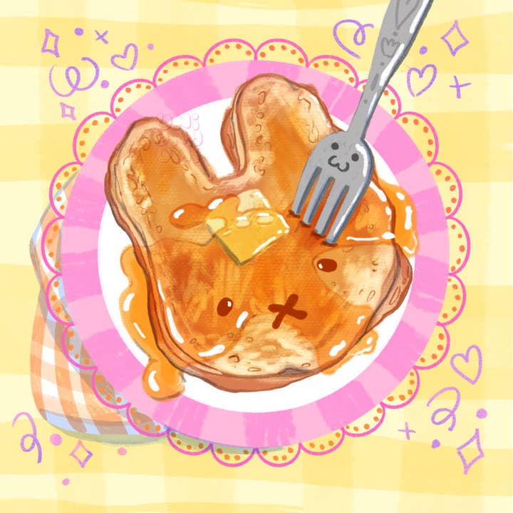 Uni & Umi - Wholesale Keychain - Women's - Bunny Pancake Keychain | Cute Bag Accessories2