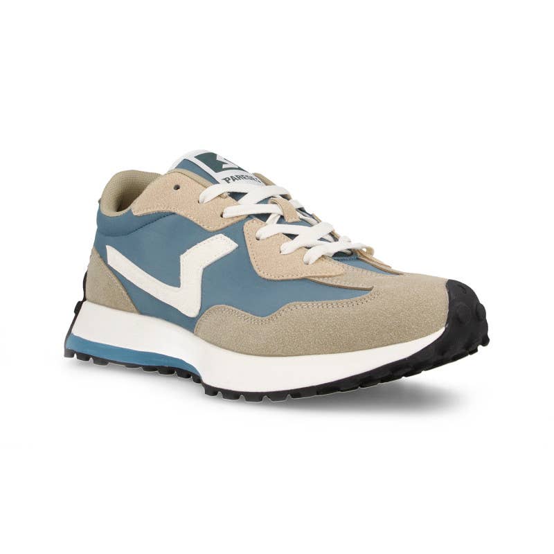 Paredes – wholesale Lifestyle trainers – Men′s – Men's casual sneakers Berzosa beige-turquoise2