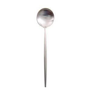 1pc, Stainless Steel Soup Spoon, Household Soup Spoon, Small Spoon, Long  Handle Stirring Round Coffee Spoon, Kitchen Stuff Kitchen Accessories Home K