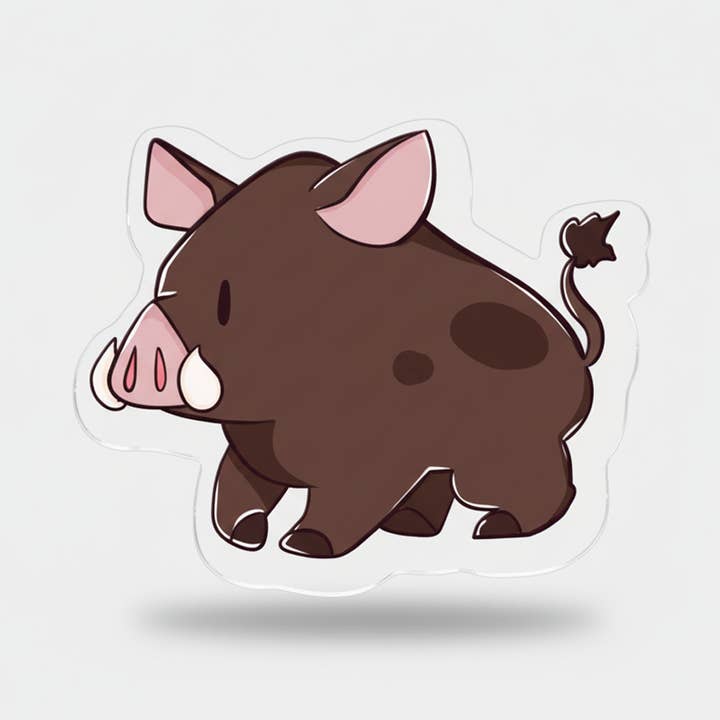 Boar Token Acrylic Game Tokens Double-Sided Print 0.75 for wholesale by Naytendo