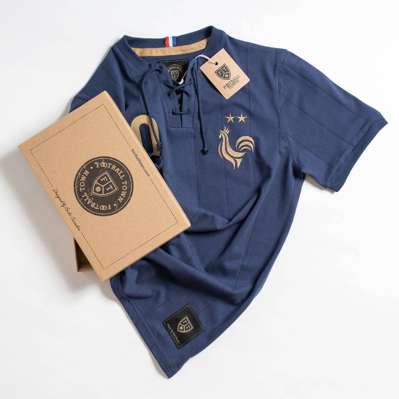 Football Town - Wholesale T-Shirt - Men's - Retro France Les Bleus2