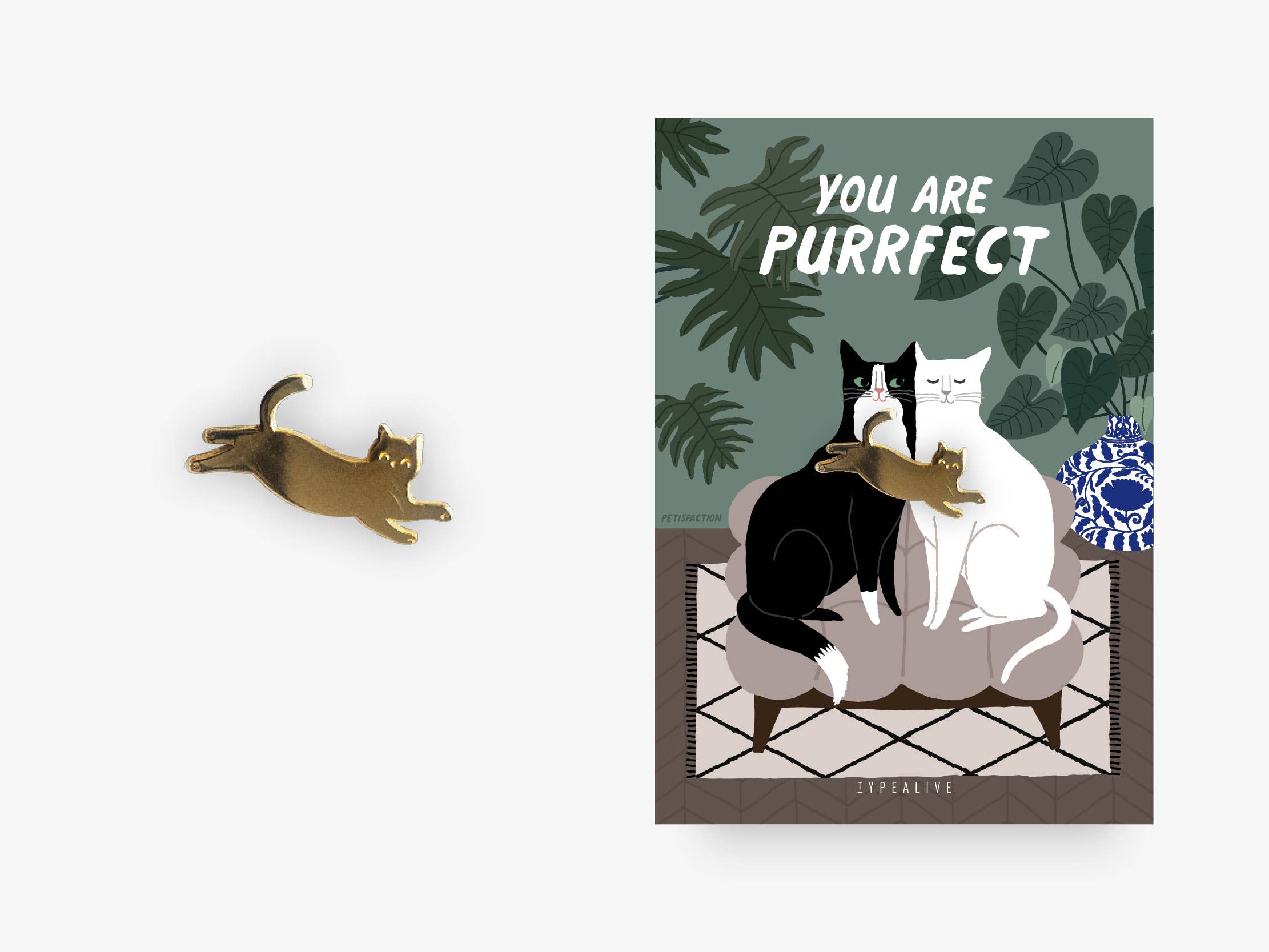 typealive - Wholesale Lapel Pin/Button - Pin / You Are Purrfect1