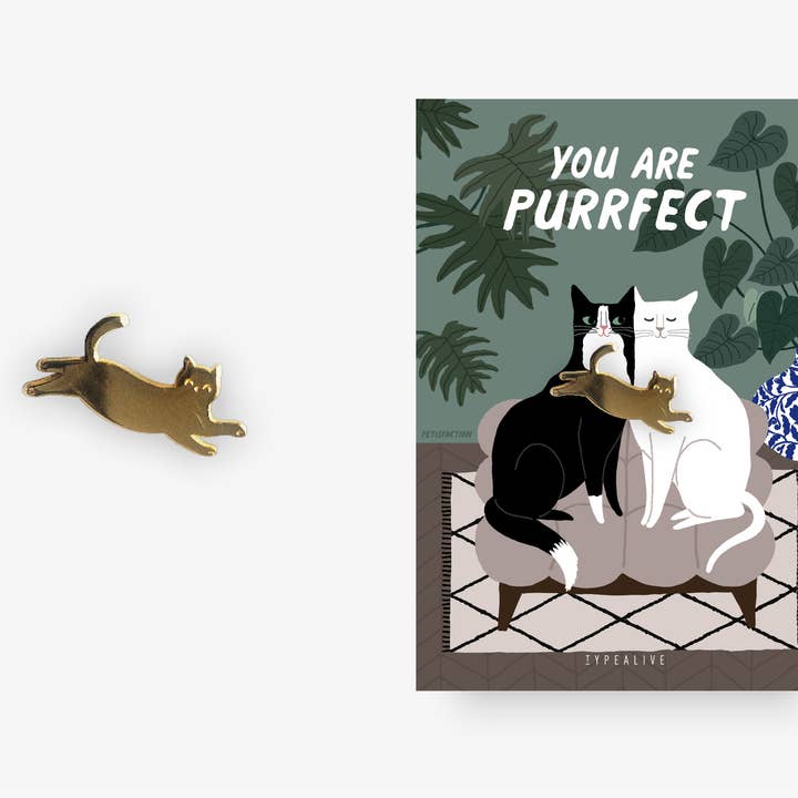 typealive - Wholesale Lapel Pin/Button - Pin / You Are Purrfect1