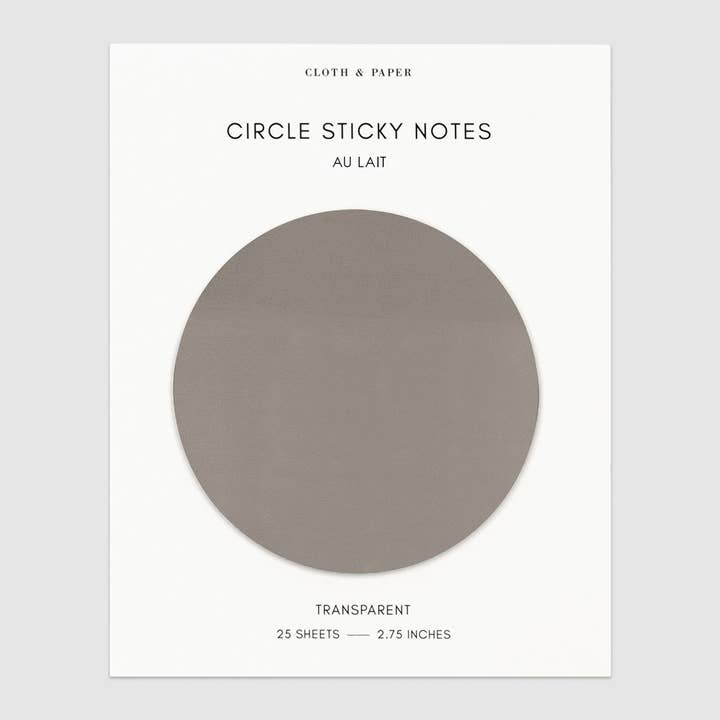 Cloth & Paper - Wholesale Sticky Notes - Transparent Circle Sticky Notes6