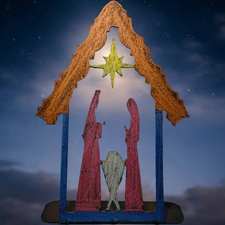 Nativity standing religious Christmas decorations holiday for wholesale by Whimsies