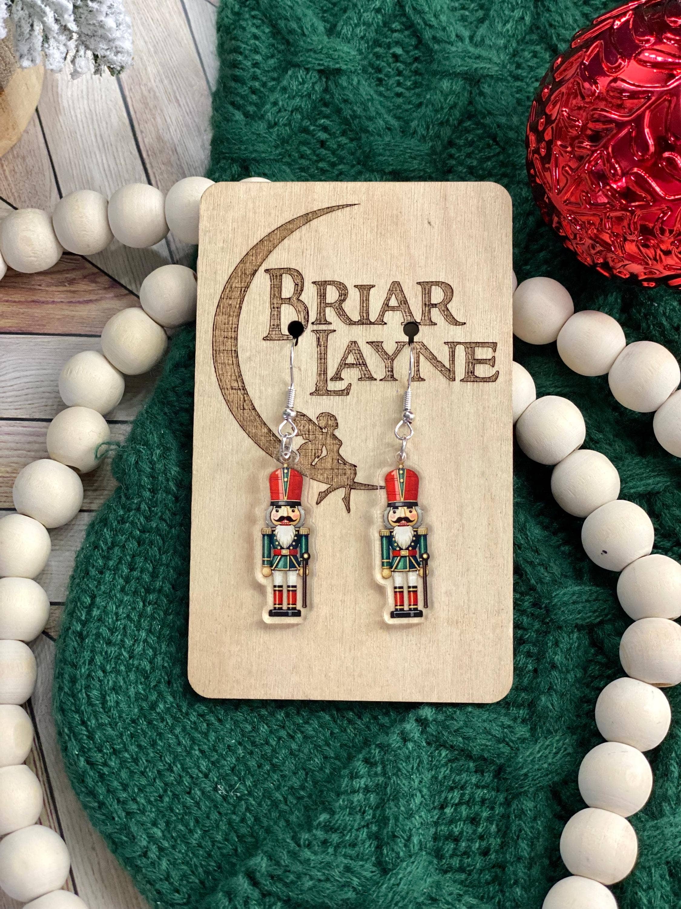 Briar layne - Wholesale Dangle Earrings - Vintage Nutcracker Christmas Holiday Earrings 2