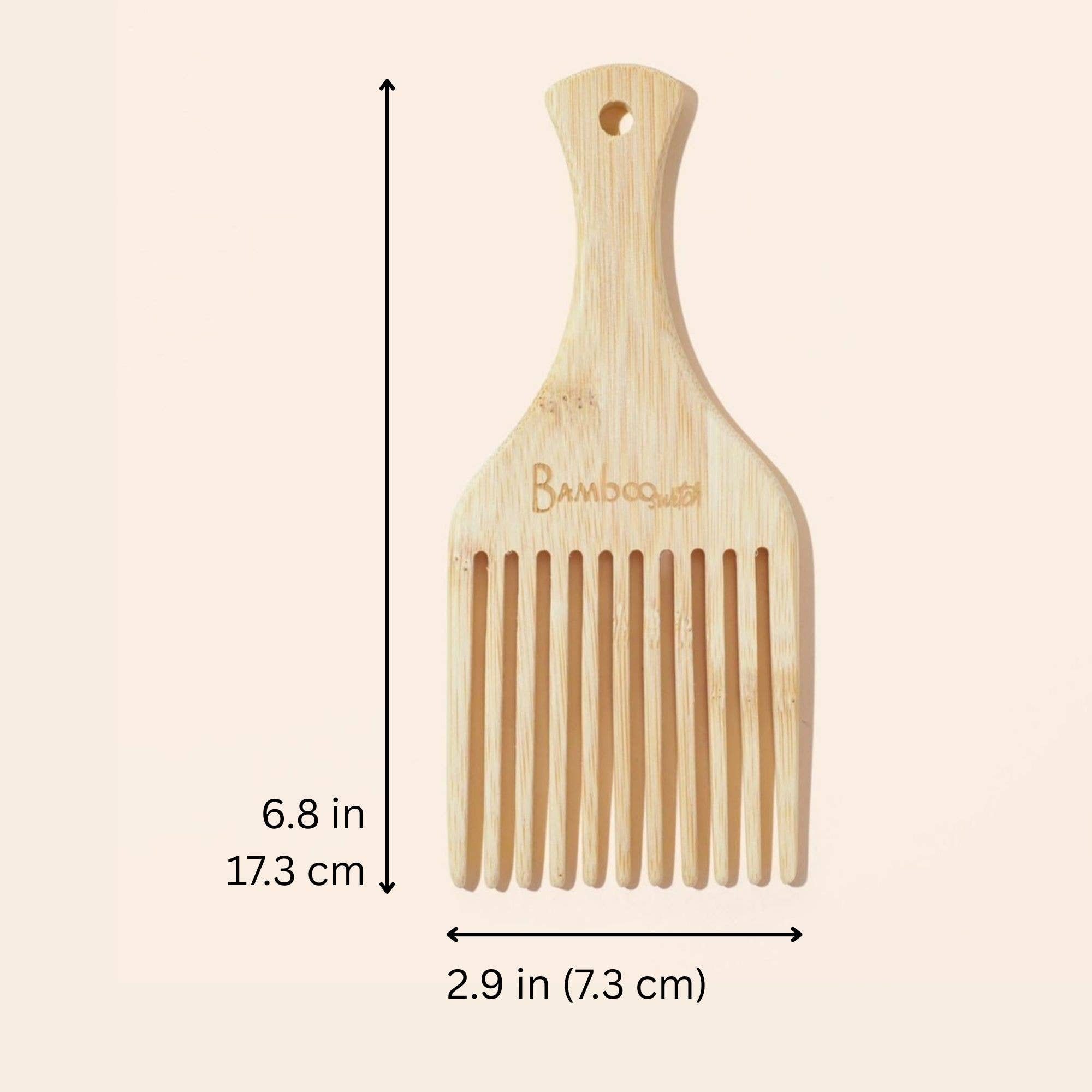 Bamboo Switch - Wholesale Hair Brush/Comb - Bamboo Hair Pick | Stocking Stuffer2